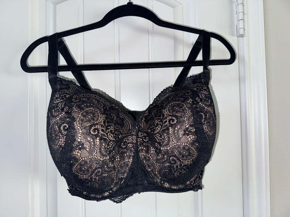 ThirdLove 24/7 Lace Balconette Bra Black/Nude 36H